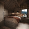 128. Soverom 5 i loftsplanet. Hytteinspirasjon – Hytteinteriør. Fritidsbolig TTH Kvitfjell 222