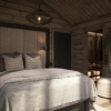 74. Soverom 2 med garderoberom. Hytteinspirasjon – Hytteinteriør. Fritidsbolig TTH Kvitfjell 222
